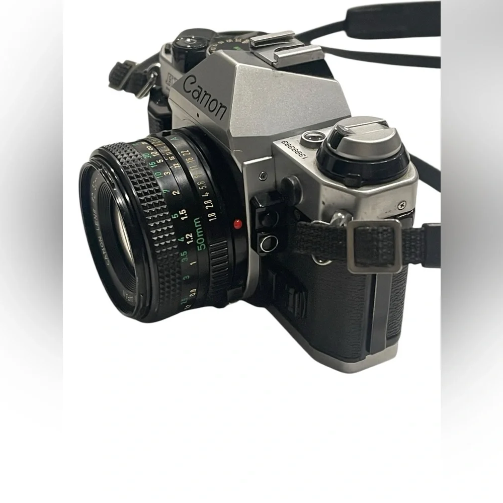 Canon AE-1 Program Silver and Black Camera